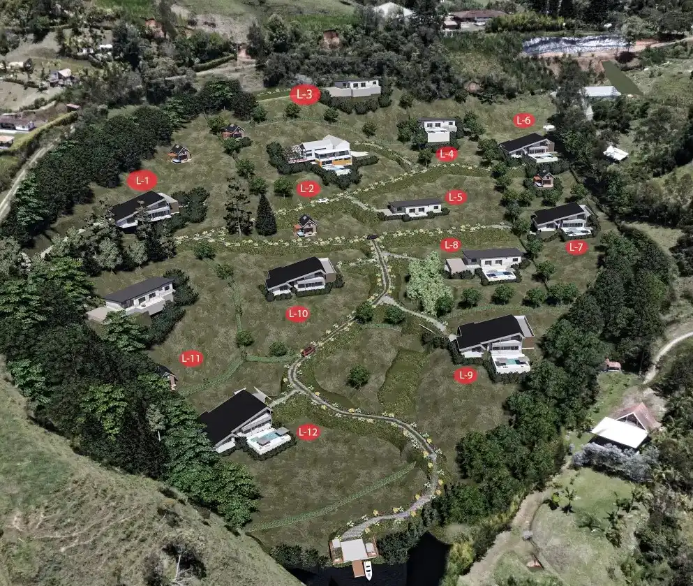 DISTRIBUCION LOTES PARCELACIÓN MIRADOR DEL LAGO